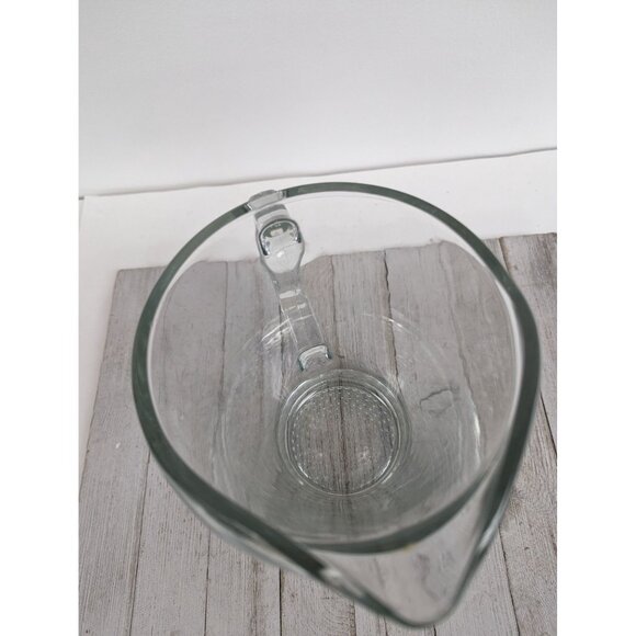 LIBBEY Clear Glass Pitcher Easy Pour Flared Lip 9" - Picture 4 of 6